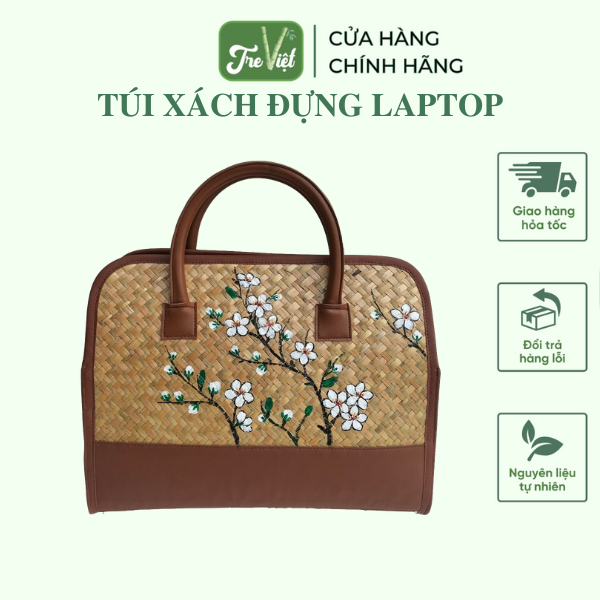 Túi laptop lớn có vẽ cúc