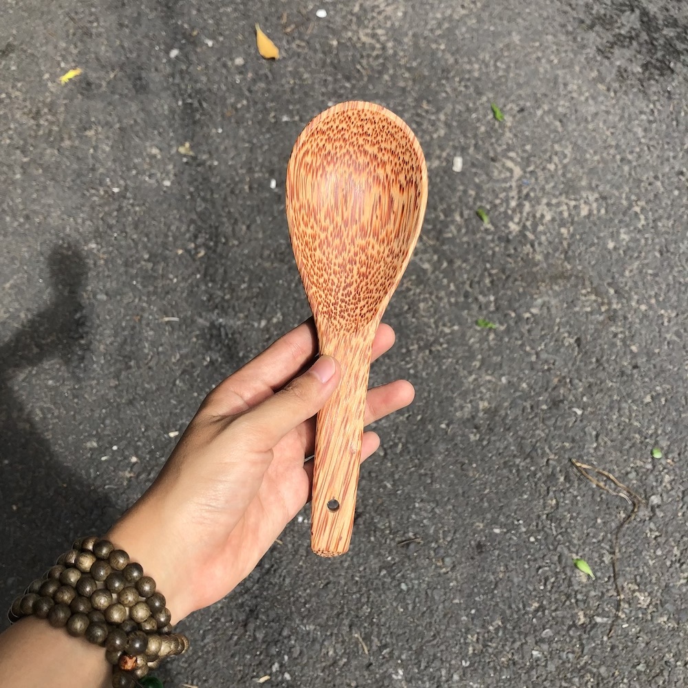 Vá cơm gỗ dừa - Muỗng xới cơm gỗ