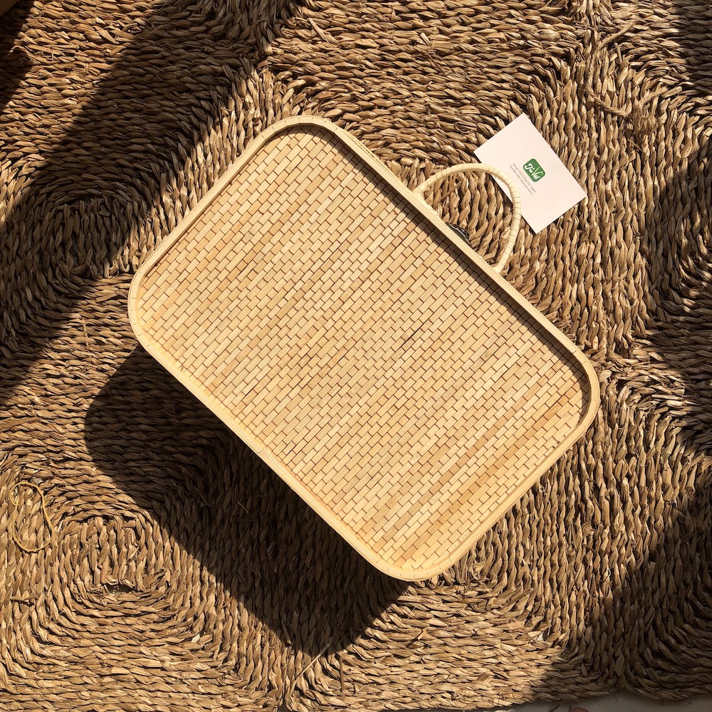 Hộp Đựng Quà Tết Nâu - Giỏ Quà Tết - Hộp Vali Tre Nâu - Giỏ Picnic Tre - Bamboo Picnic Basket