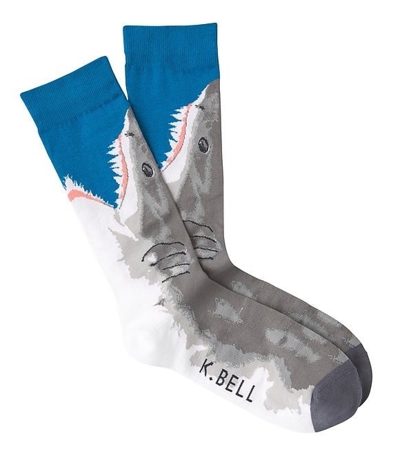 Phụ Kiện Chính Hãng - Tất K. Bell Mens White Shark Crew 'Grey' (5 đôi/pack)- KBMF19H123-01