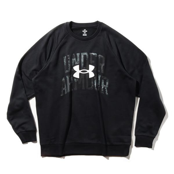Áo Sweater Chính Hãng - Under Armour Mens Rival Fleece Watermark 'Black White' - 1373703-001