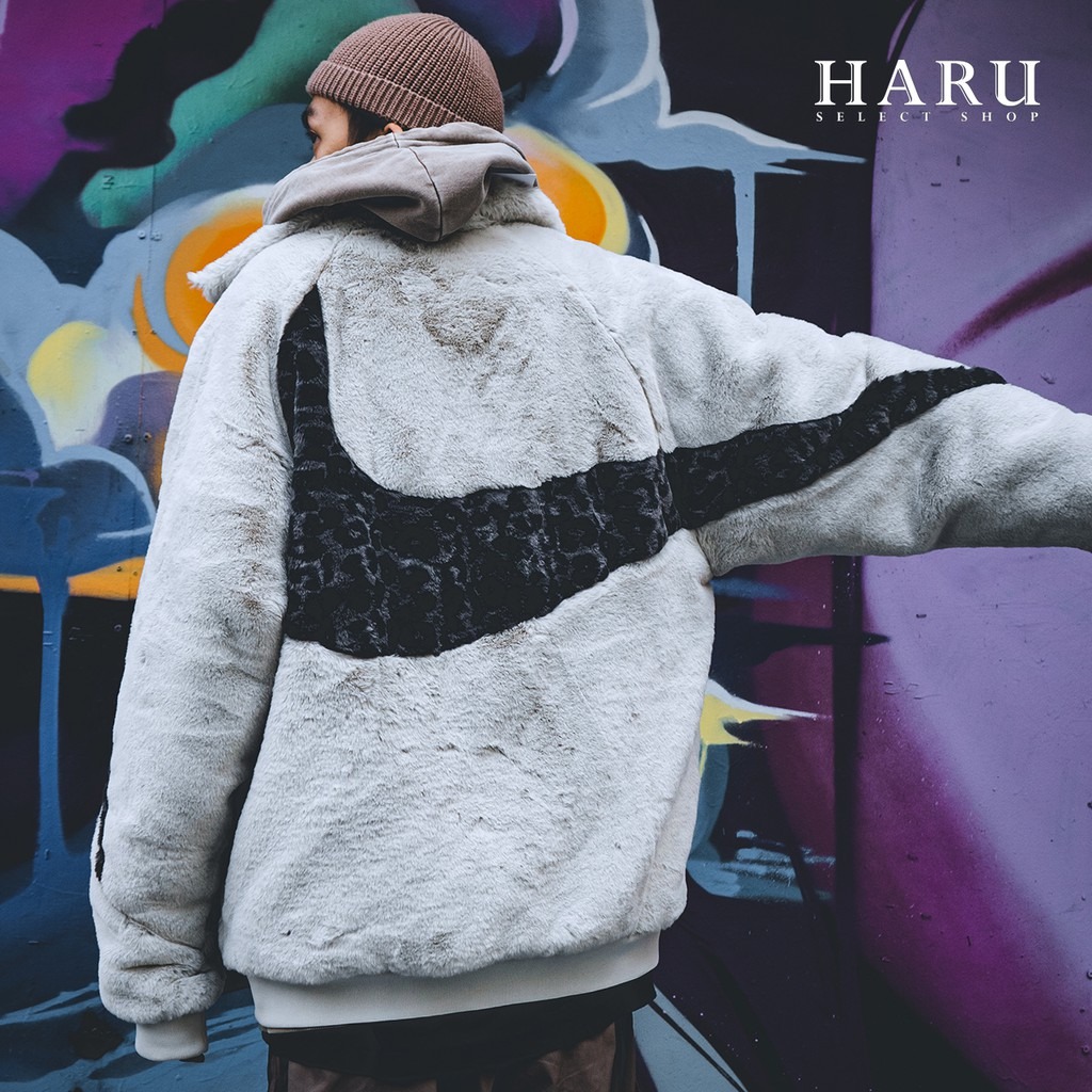 Áo Khoác Chính Hãng - Áo Khoác Lông Nike Sportswear Swoosh Large Logo Sports 