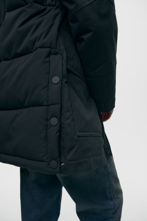 Áo Khoác Chính Hãng - Parka Zara 'Black' - 0518/240