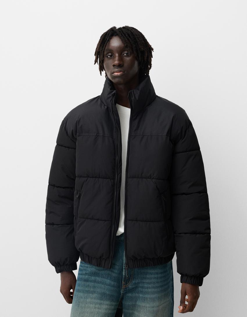 Áo Khoác Chính Hãng - Phao Béo Bershka 2024 ''Black'' - 6674/085/800