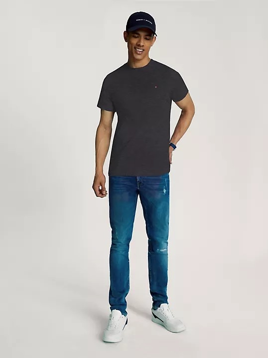  Áo Tshirts Chính Hãng - Tommy Hilfiger Essential Solid T‑Shirt 