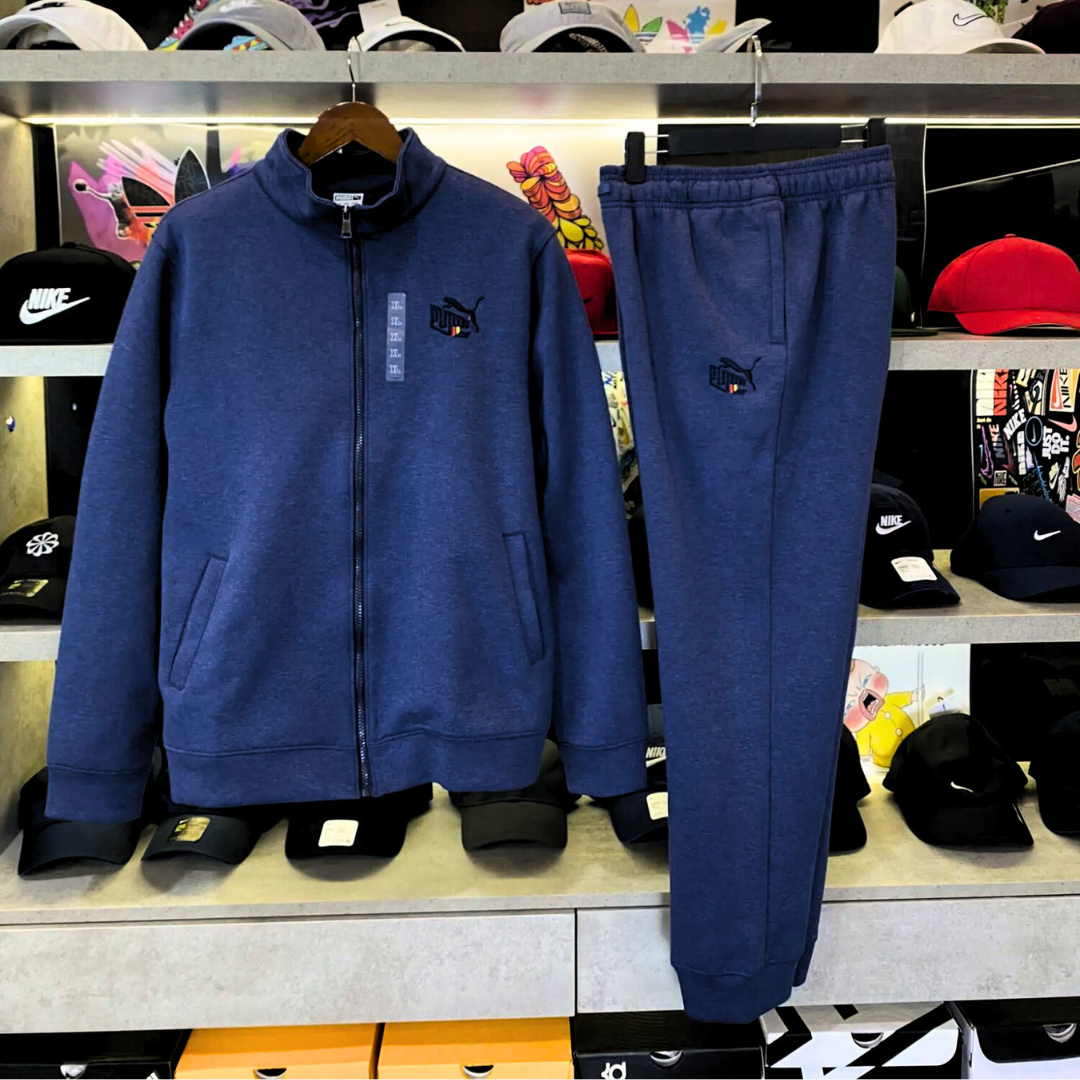 Bộ Thể Thao Chính Hãng - Puma Jeans Jogger Navy Đậm - BPM-455