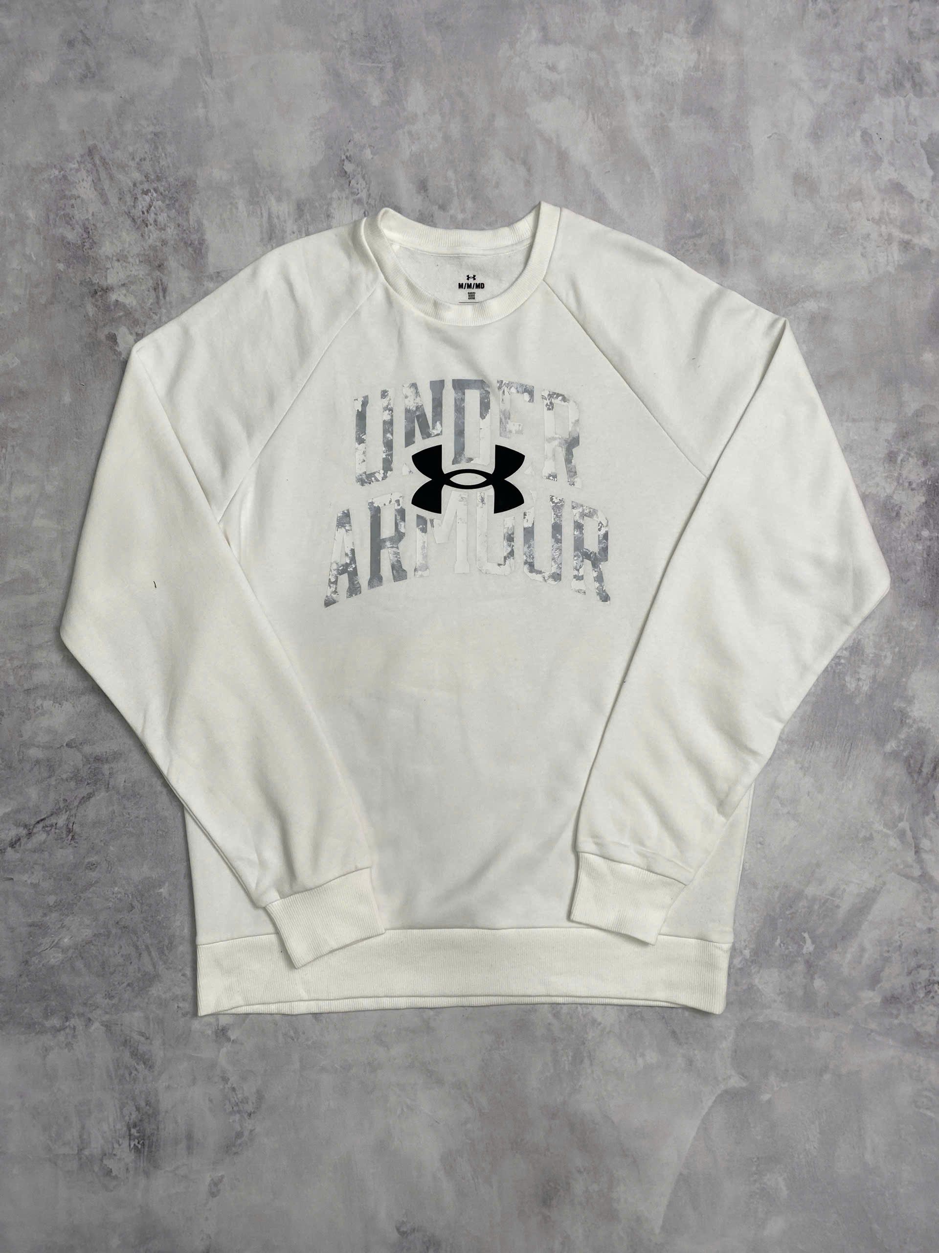 Áo Sweater Chính Hãng - Sudadera de Entrenamiento Under Armour UA Rival Fleece Dye para Hombre 