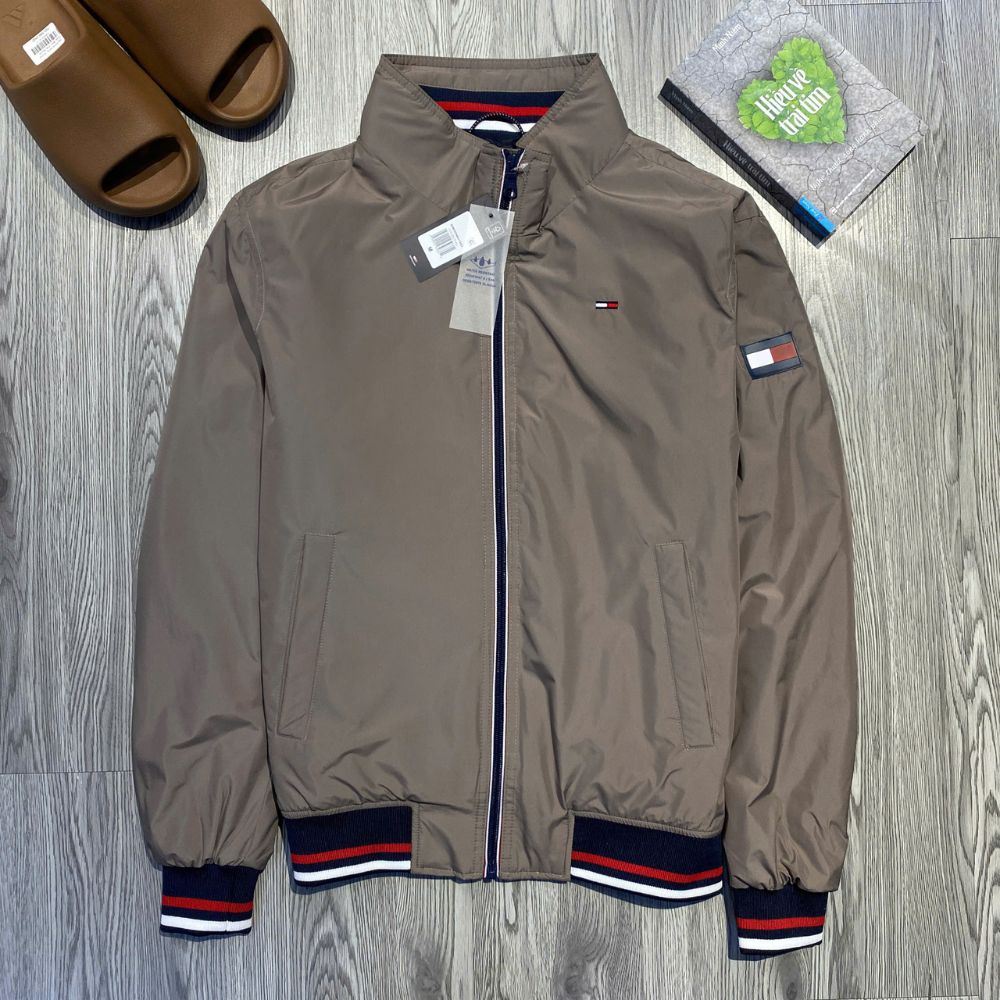 Áo Khoác Chính Hãng - Tommy Hilfiger Zip Basic Casual Bomber Jacket 'CHARCOAL' - DMODMO1383 - 113