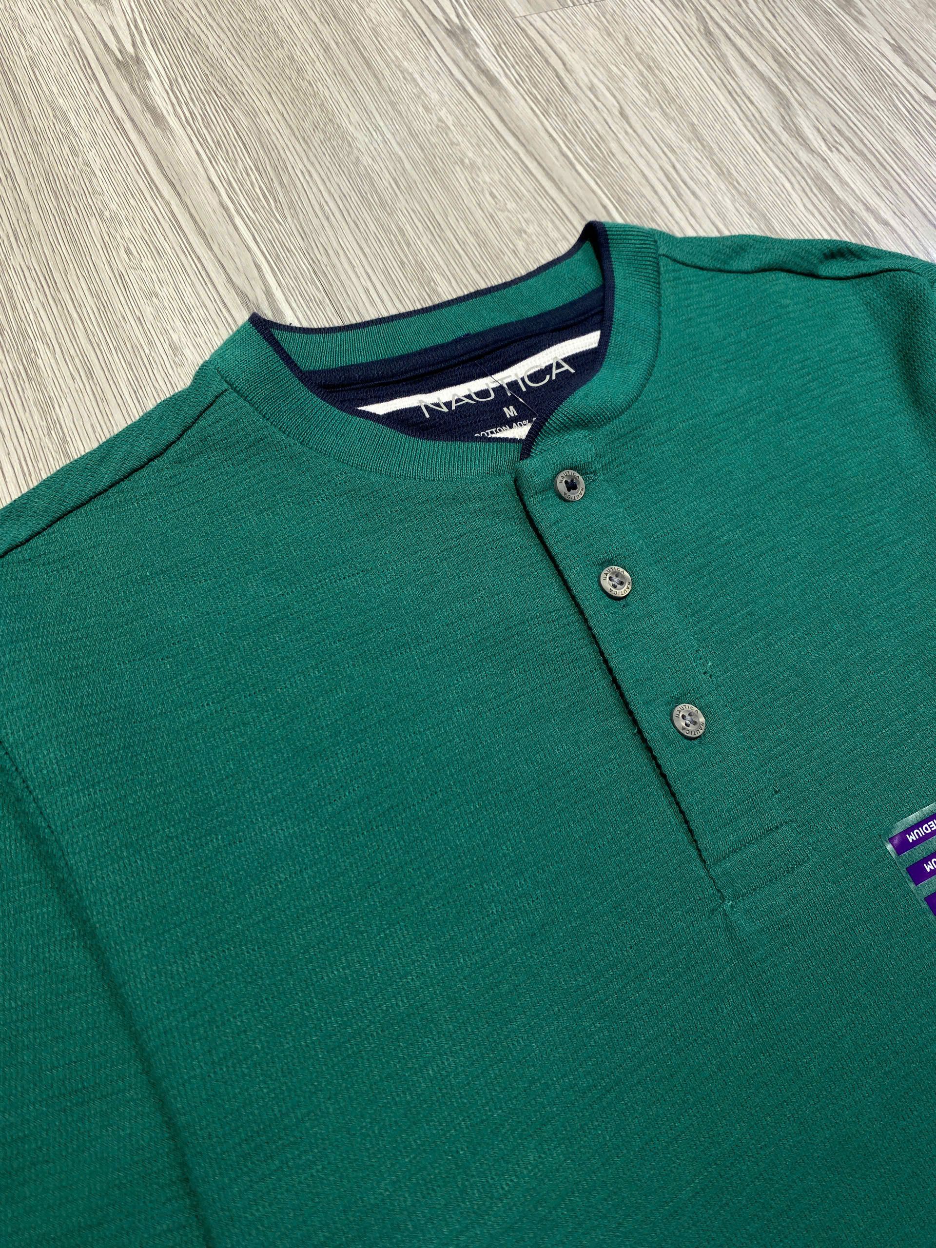 Áo Sweater Chính Hãng - Áo Henley Dài Tay Nautica 