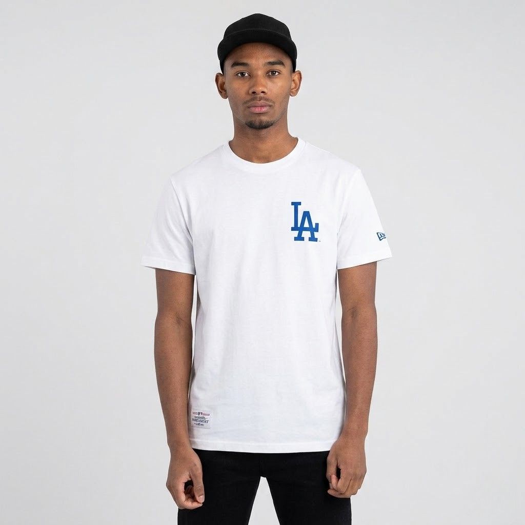 Áo TShirts Chính Hãng - New Era x MLB Logo Cream '' White'' - 14179168