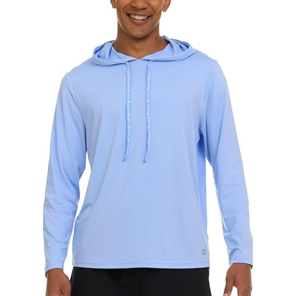 Áo Hoodie Chính Hãng - Champion UV-Protection Hoodie “Light Blue” - B0F7HYP217