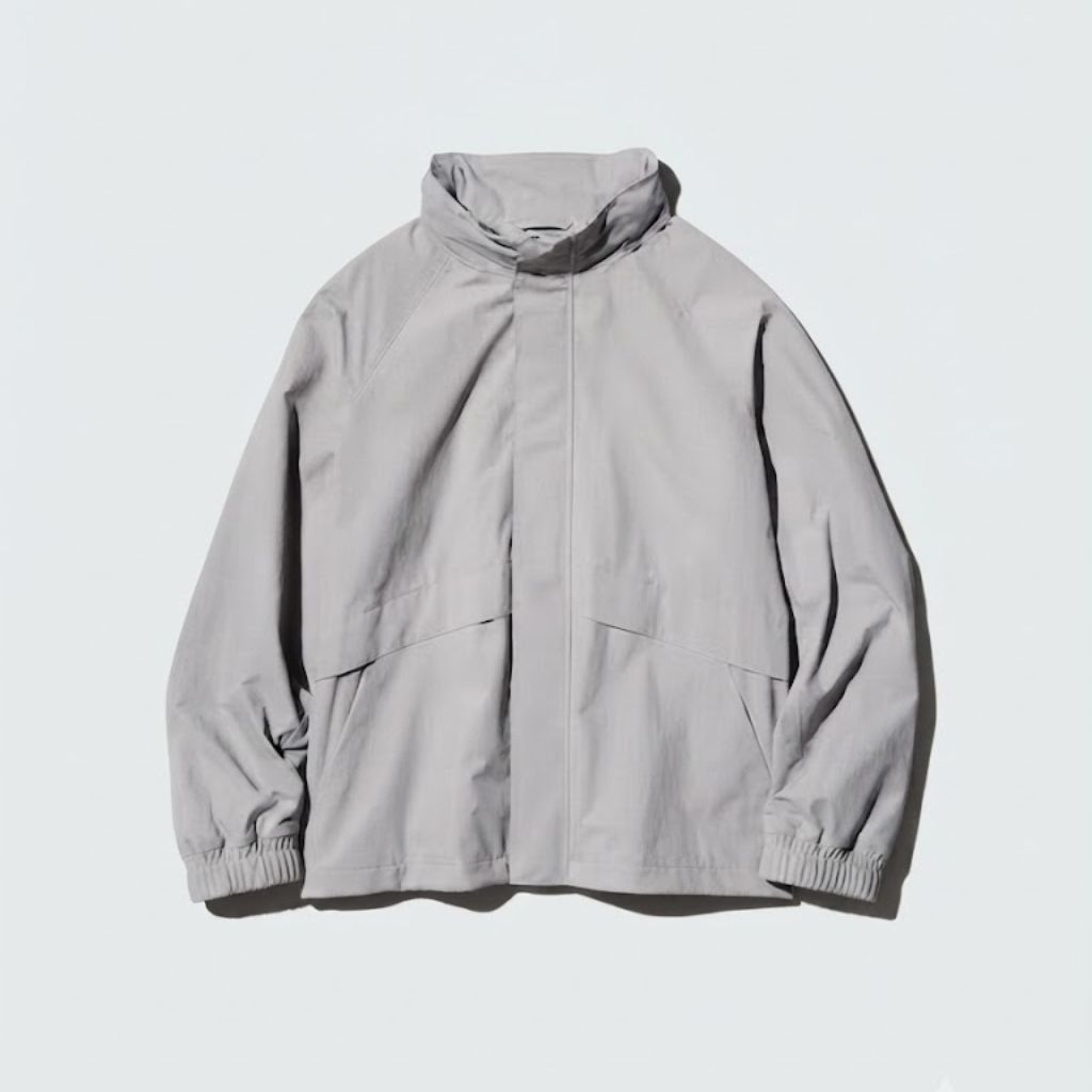 Áo Khoác Gió Chính Hãng - Uniqlo Windproof Stand Blouson 