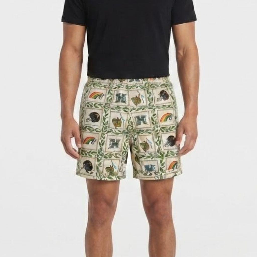 Quần Shorts Chính Hãng - SPECLO Men's Drawstring Waist All-Over Beach Shorts -  SPL0907-001