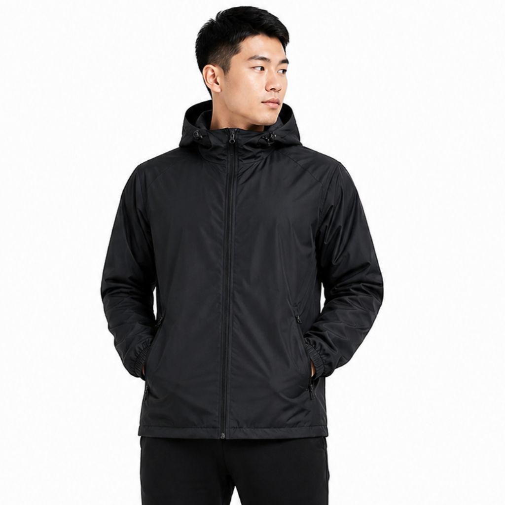 Áo Khoác Gió Chính Hãng - All In Motion Windbreaker Camo Stone Hood Lightweight Packable Jacket - AMW2007-008