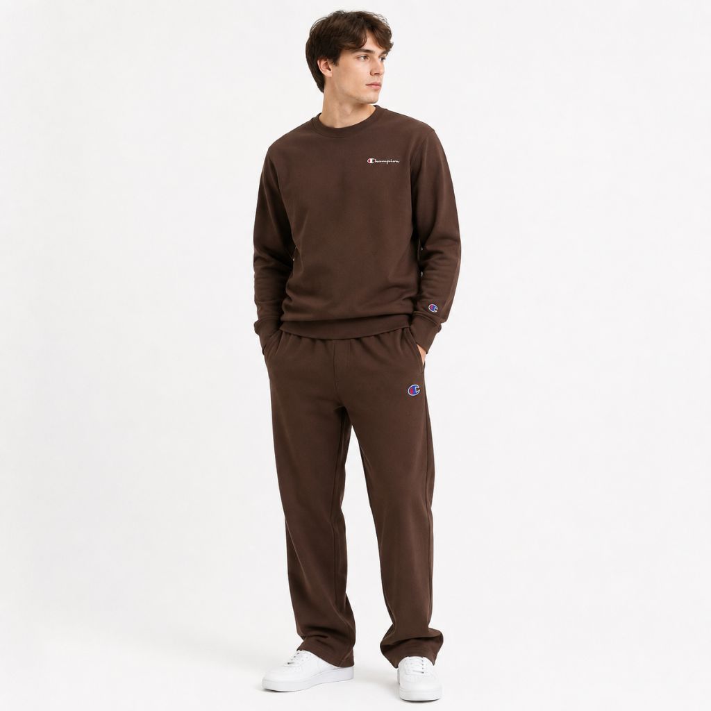 Bộ Thu Đông Chính Hãng - Champion Crewneck Sweatshirt & Sweatpants Set 