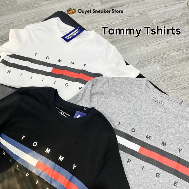 Áo Thể Thao Hè - Tommy Hilfiger Men's Regular sleeve logo t-shirt 