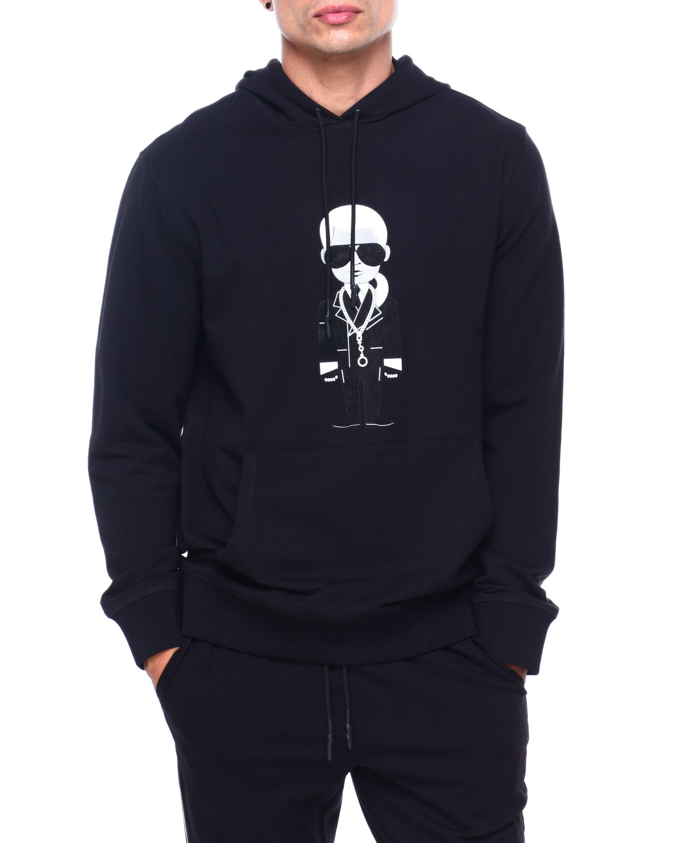 Áo Hoodie Nỉ Nam Karl Lagerfeld Paris Dark Navy - HK451-01