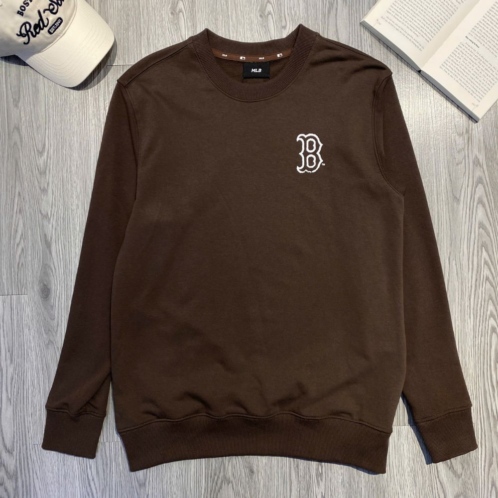 Áo Sweater Chính Hãng - Áo MLB Cube Mono Boston Red Sox 