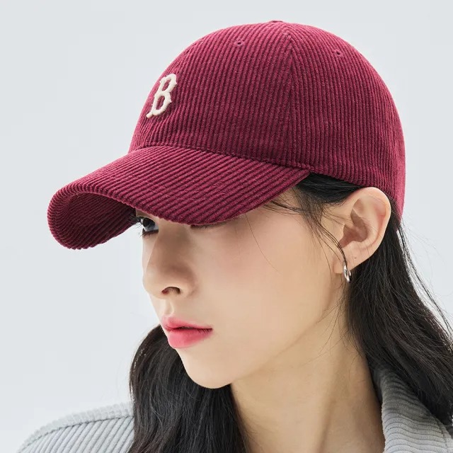 Phụ Kiện Chính Hãng - Mũ Lưỡi Trai MLB Nhung Logo B 'Red' - 3ACPWC136-43BDS