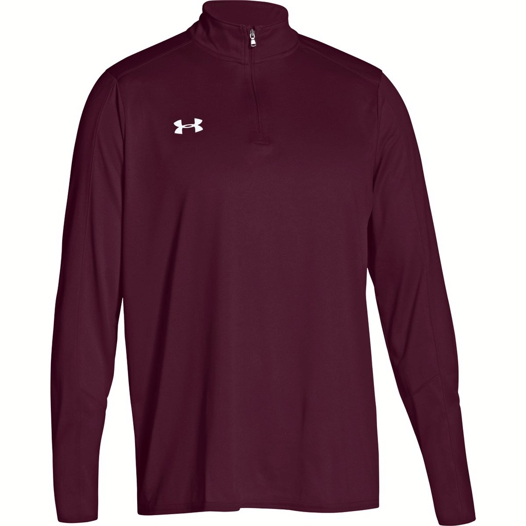 Áo Sweater Chính Hãng - Under Armour Men's Maroon Locker Quater Zip 'Dark Red' - UM1223