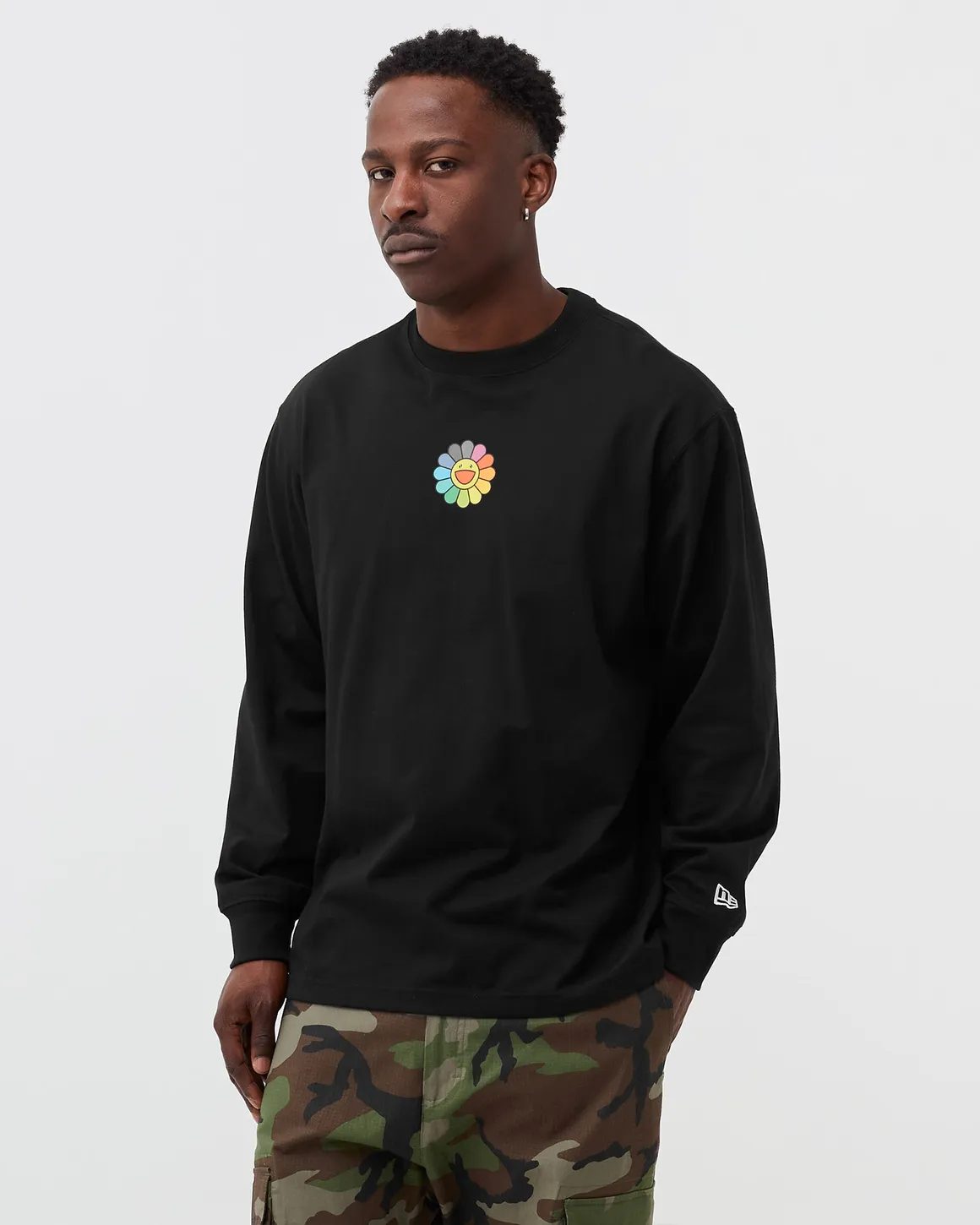 Ao Sweater Chinh Hang New Era x Takashi Murakami Flower Flag Longsleeve 13083532