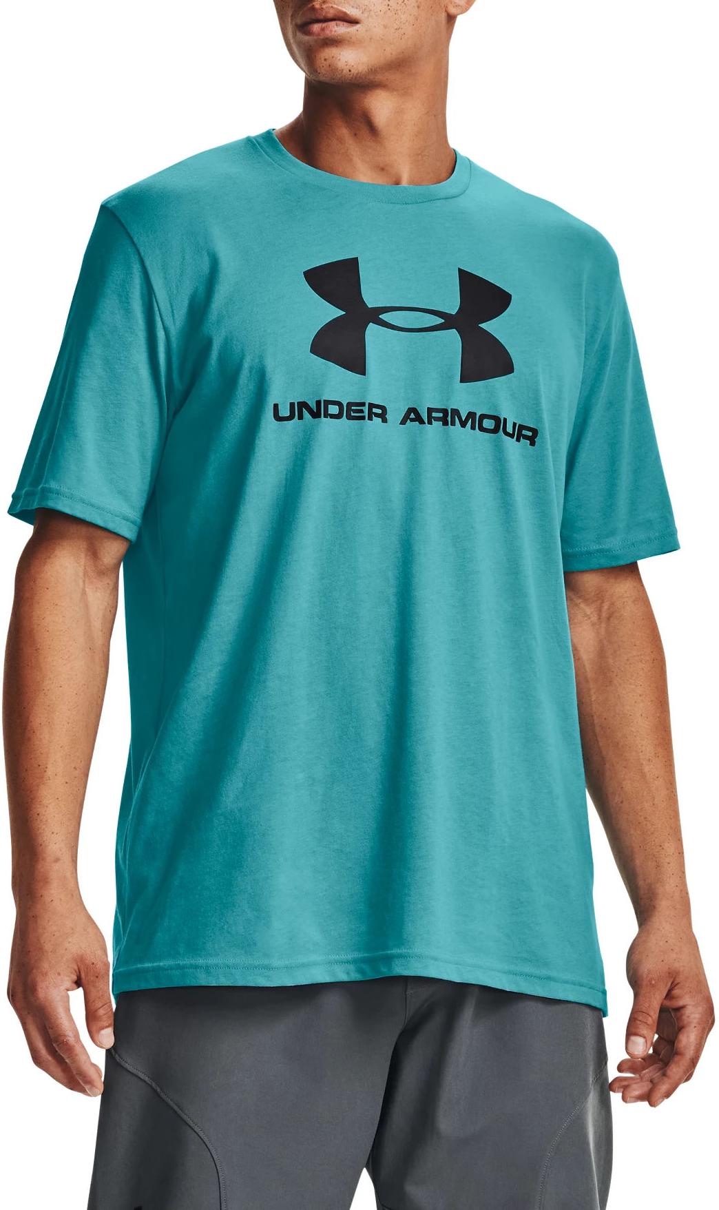 ÁO TSHIRTS CHÍNH HÃNG - Under Armour UA SPORTSTYLE LOGO SS Xanh - 1329590-476