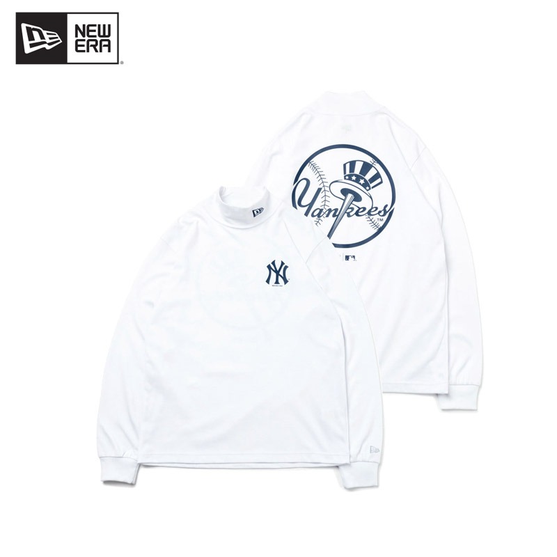 Áo Sweatshirts Chính Hãng - Áo Dài Tay Cổ Cao New Era x MLB New York Yankees 'White' - 13331032