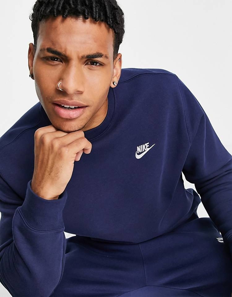 Áo Sweater Chính Hãng - Nike Club Fleece Men's ''Blue'' - Bv2622-410