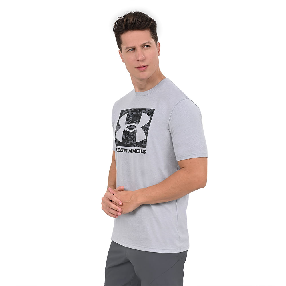 Áo Tshirts Chính Hãng - Under Armour Camiseta Treino Camo Boxed Logo - 1361673-011-G
