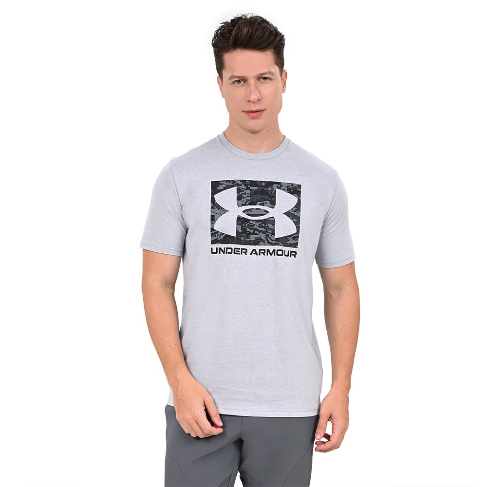 Áo Tshirts Chính Hãng - Under Armour Camiseta Treino Camo Boxed Logo - 1361673-011-G