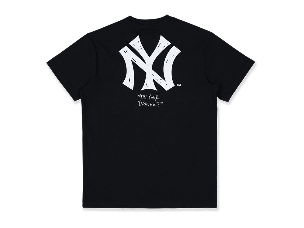 ÁO TSHIRTS CHÍNH HÃNG - NEW ERA New York Yankees MLB Cooperstown Hand Drawing - 13702561