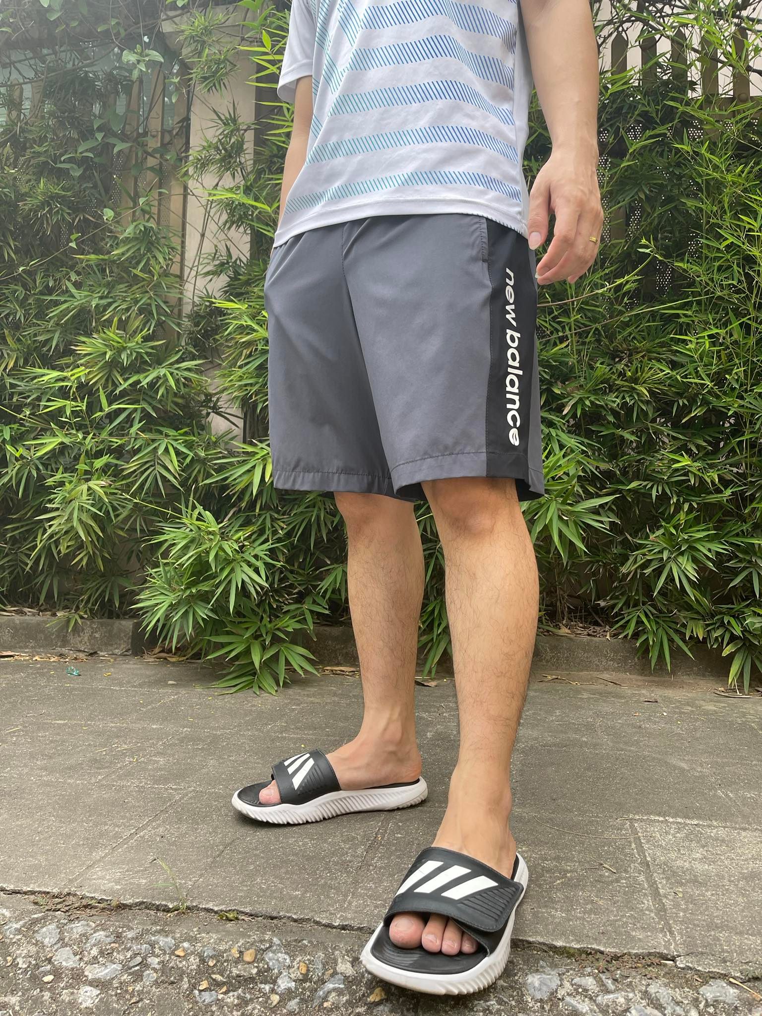 Quần short - NewBalance Men's Tenacity Woven -Grey Black