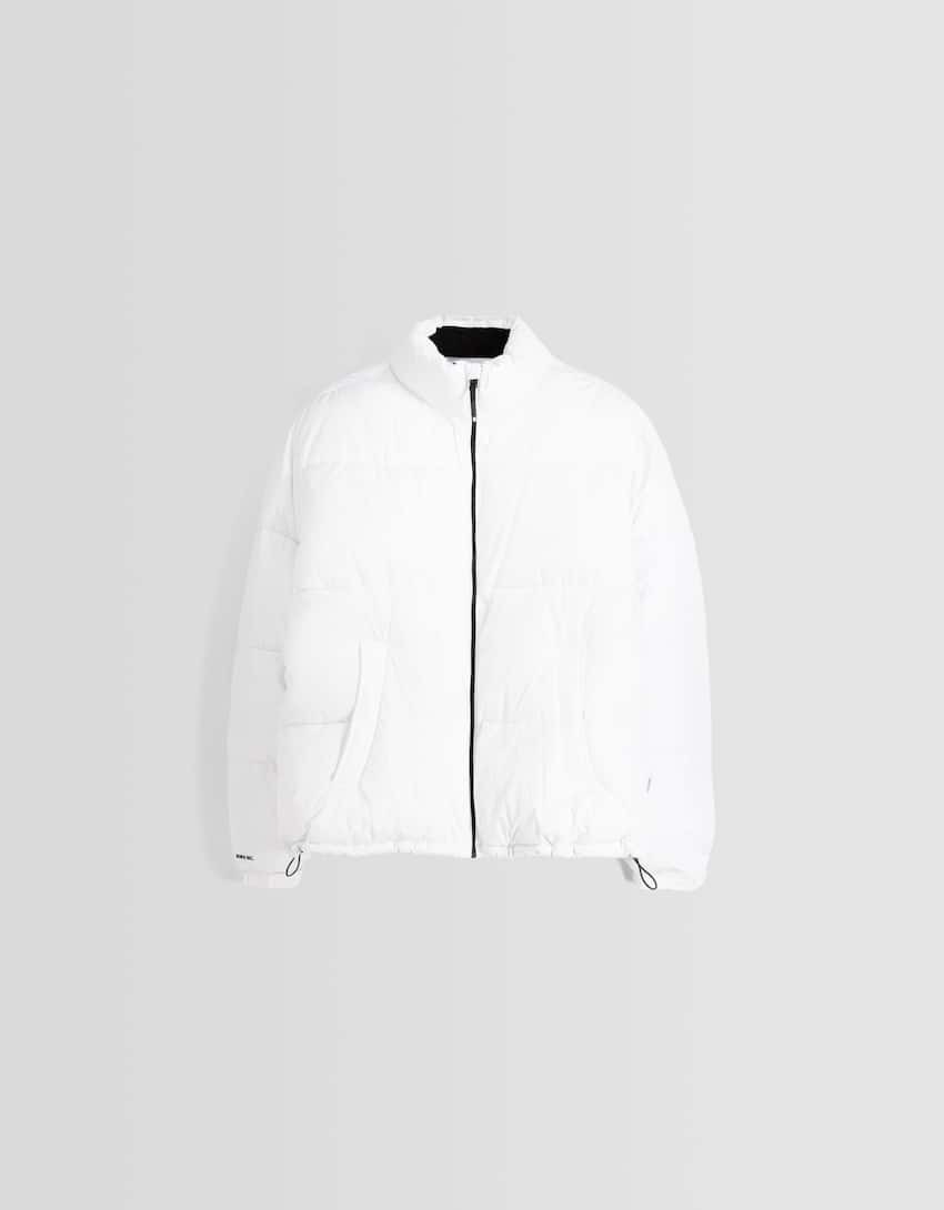 Áo Khoác Chính Hãng - ÁO Phao Bershka ''White'' - 6679-085-250