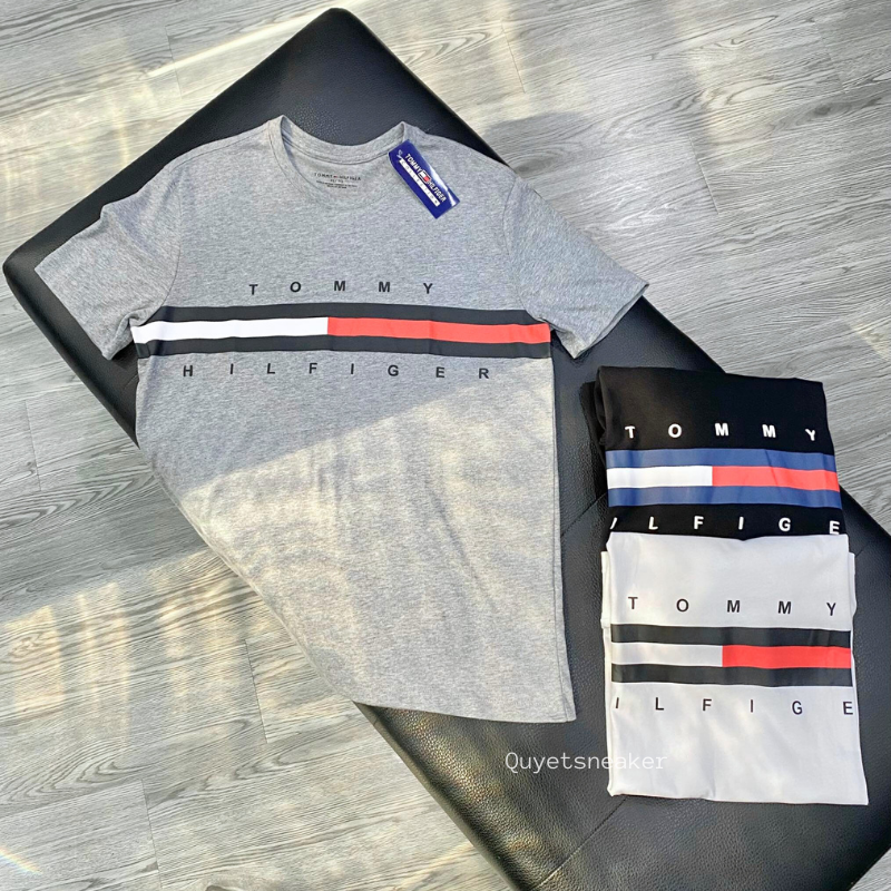 Áo Thể Thao Hè - Tommy Hilfiger Men's Regular sleeve logo t-shirt 