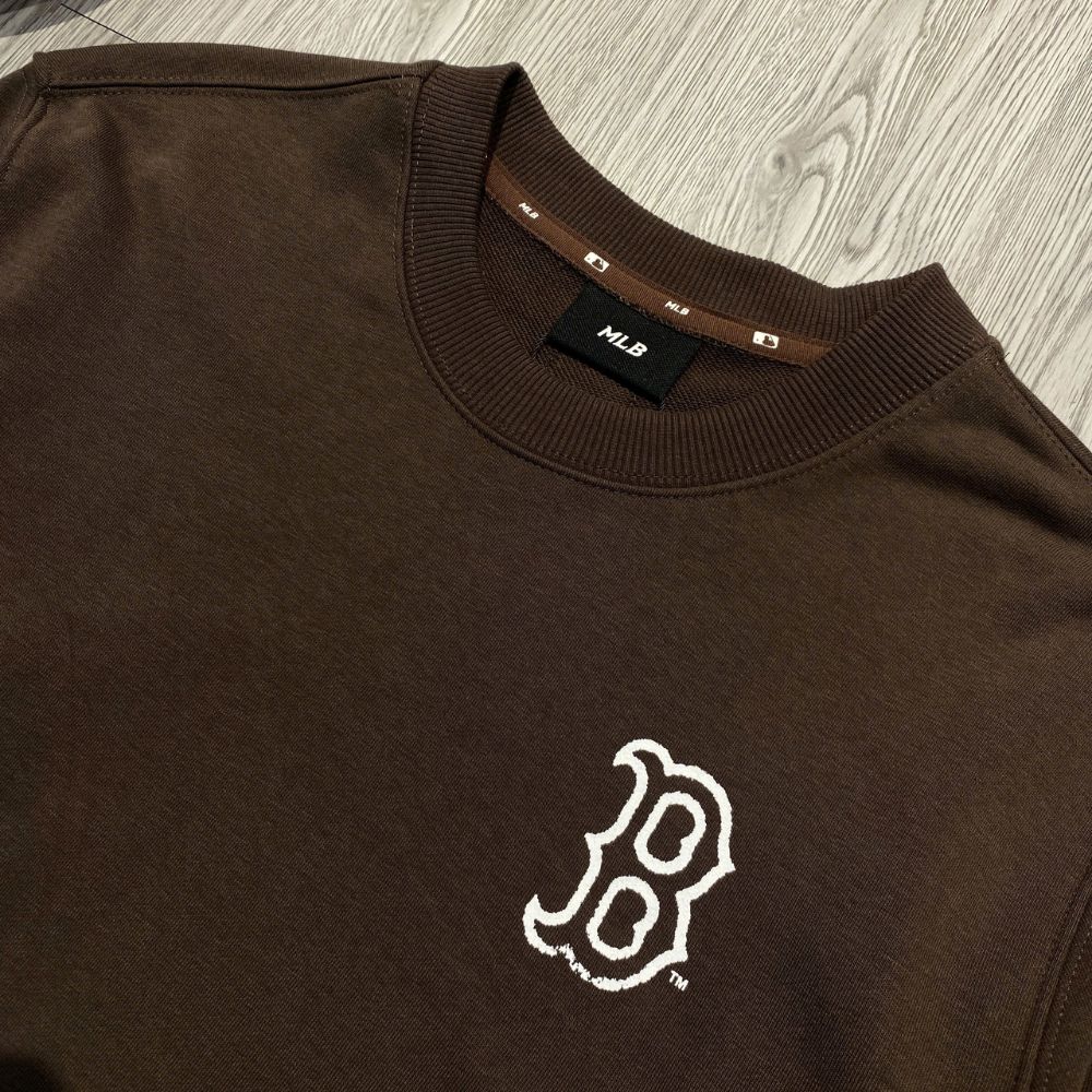 Áo Sweater Chính Hãng - Áo MLB Cube Mono Boston Red Sox 