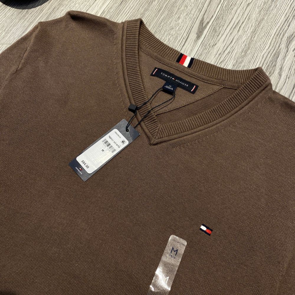 Áo Sweater Chính Hãng - Tommy Hilfiger V-neck Regular Fit 