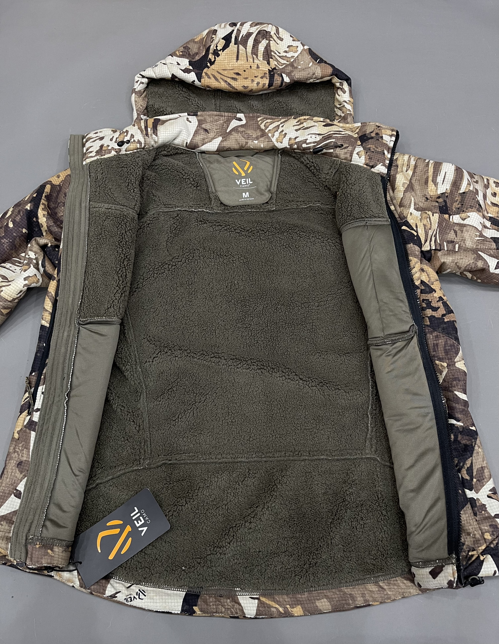 Áo Khoác Chính Hãng - Weil Camo M's Fleece jacket whitetall 'Gold' - TAL-510