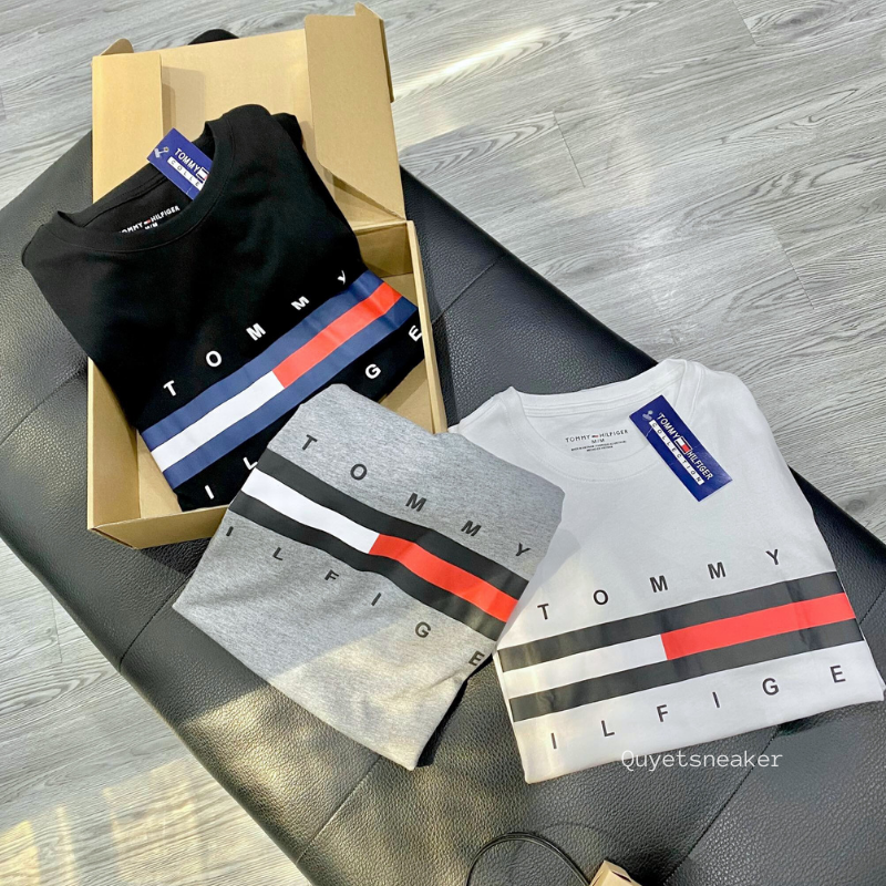 Áo Thể Thao Hè - Tommy Hilfiger Men's Regular sleeve logo t-shirt 