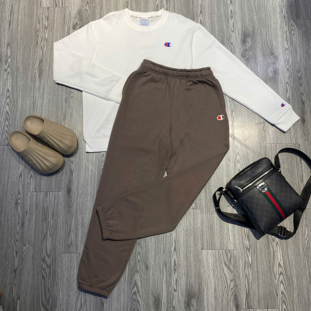 Quần Dài Chính Hãng - Quần Nỉ Bông Champion 'Dark Brown' - GF07-781