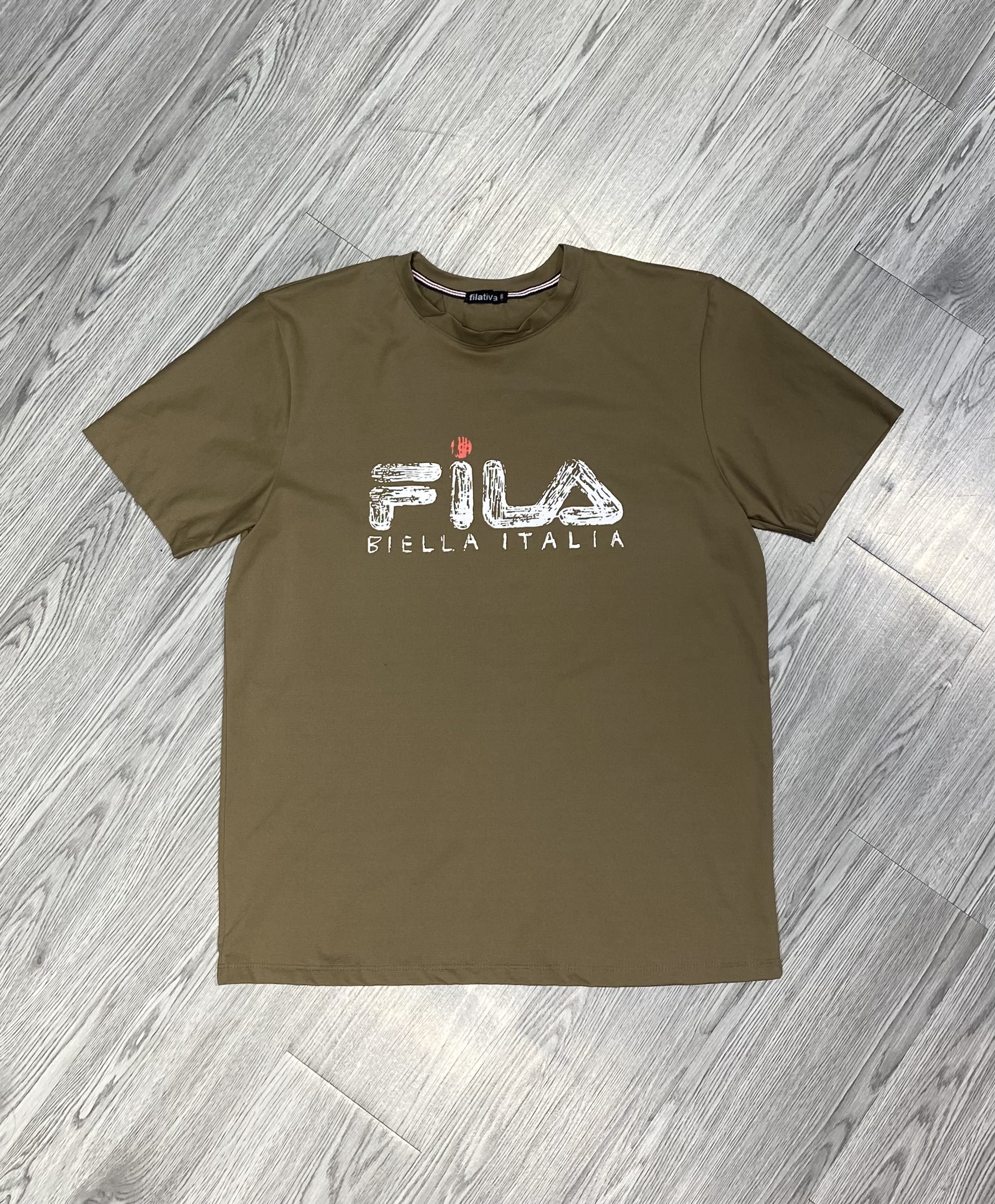 ÁO TSHIRTS CHÍNH HÃNG - Fila BielLa Italia T-shirt Brown - FI4EWB2001M2