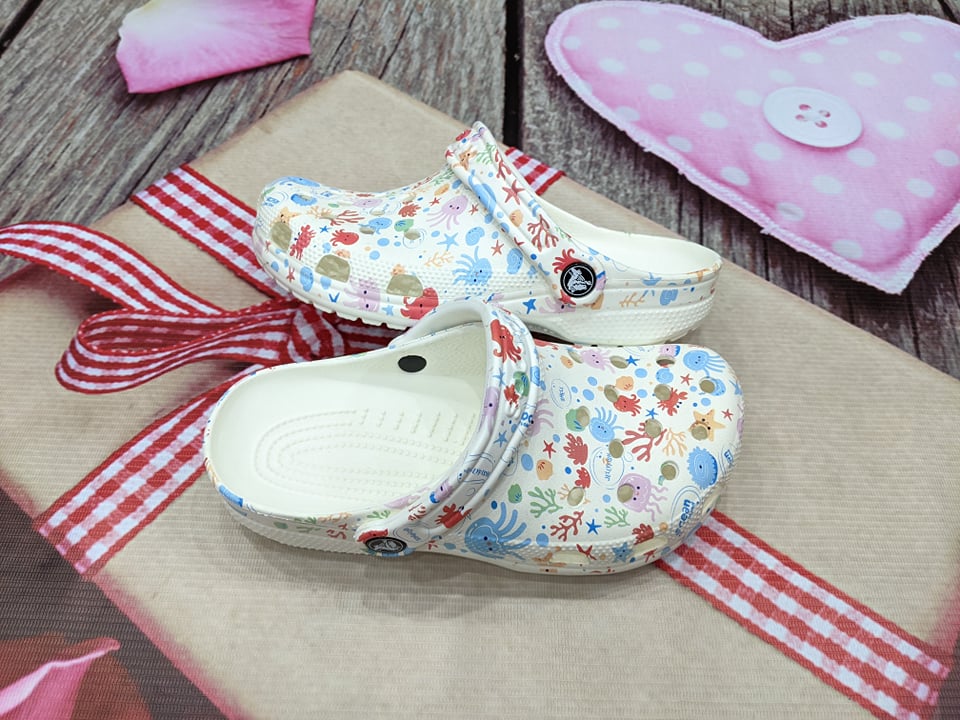 DÉP CHÍNH HÃNG - Sục Crocs Junior 'San Hô' - CRJ-123