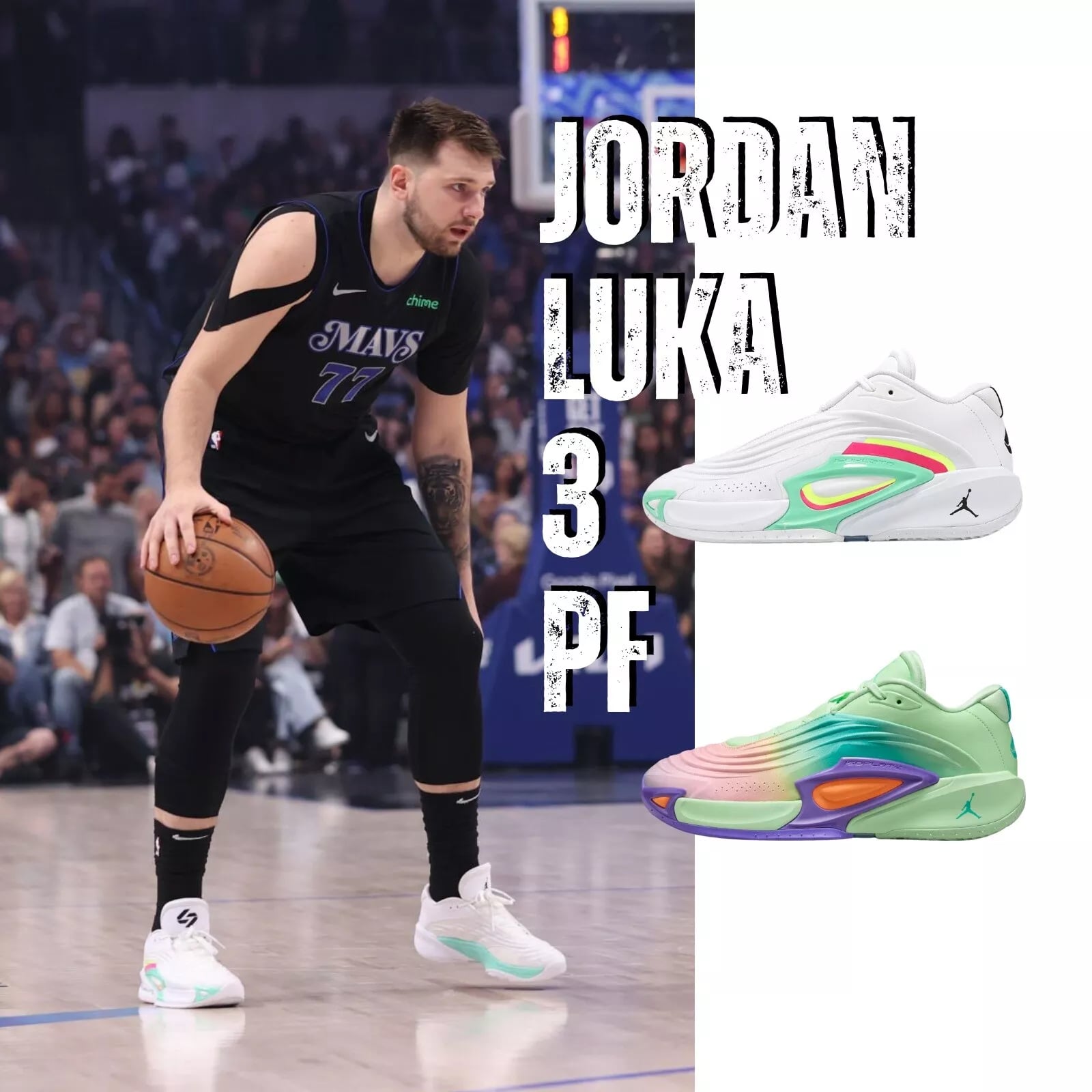 GIÀY BÓNG RỔ CHÍNH HÃNG  - Nike Luka 3 PF Luka Doncic Men Basketball Hoopers Shoes Sneakers Pick 1 ''Vapor Green'' - HQ5048-300