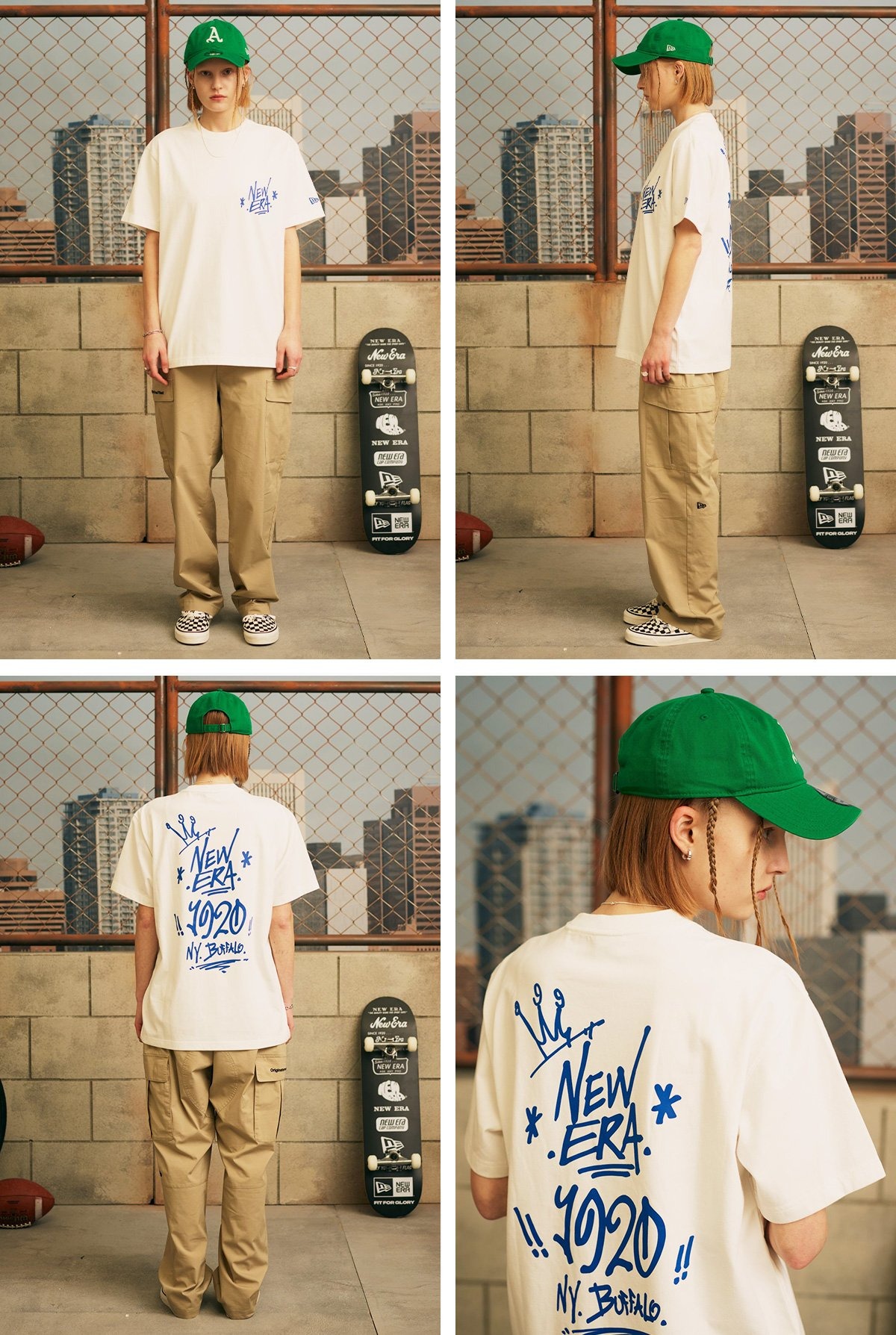 Áo Thể Thao Hè - Áo Thun Nam Nữ New Era Seasonal 1920 New Era Graffiti T-Shirt Off 'White' - 13546432 Quyetsneaker