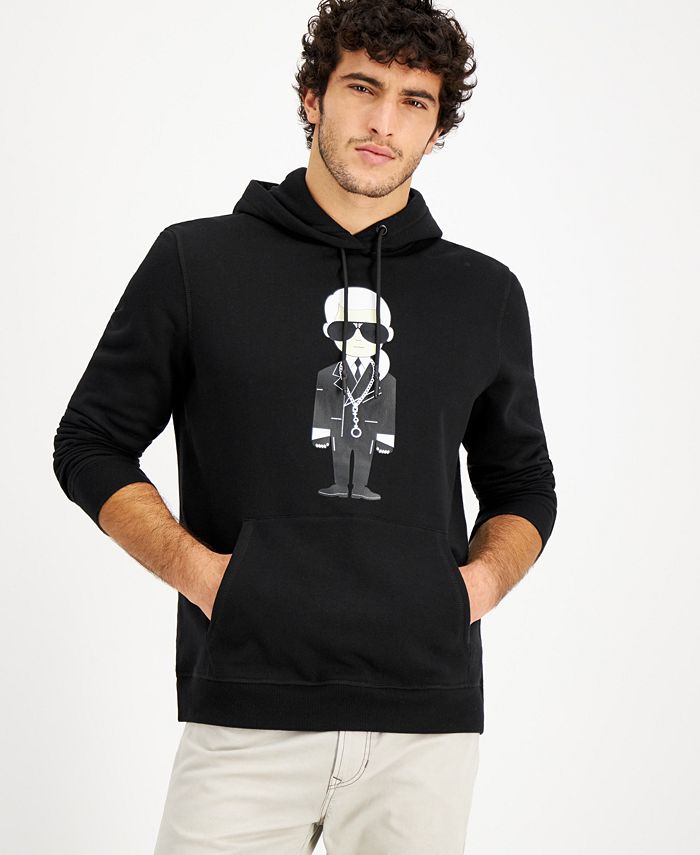 Áo Hoodie Nỉ Nam Karl Lagerfeld Paris Black - HK010-01