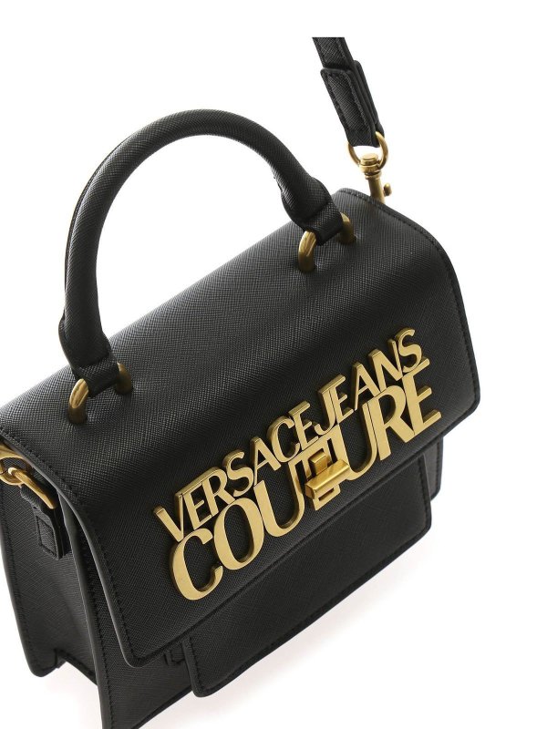 PHỤ KIỆN CHÍNH HÃNG - Túi Nữ Versace Jeans Couture Fall Winter Logo Lock Bag in Black - 71VA4BL4-71879-899
