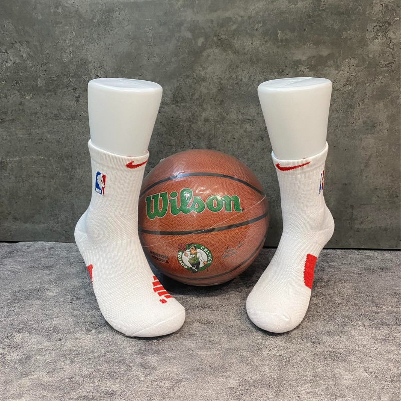 Phụ Kiện Chính Hãng - Tất Bóng Rổ Nike Training NBA  Elite Crew 'Trắng/Đỏ' (1 đôi) - SX7588-07