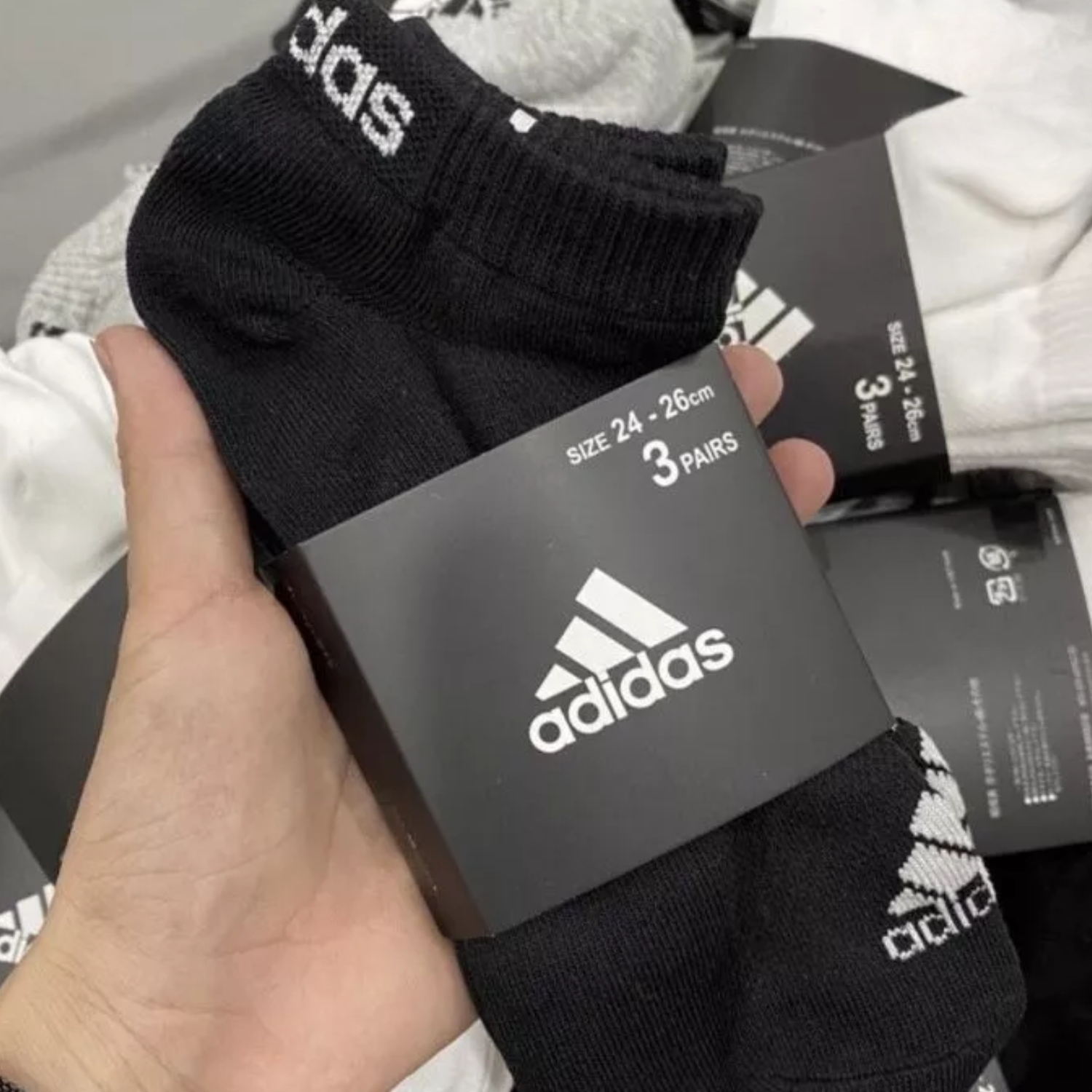 Phụ Kiện Chính Hãng - Tất Adidas Men's Superlite Aeroready ( 3 Đôi/Pack ) '' Black/White '' - IC1441