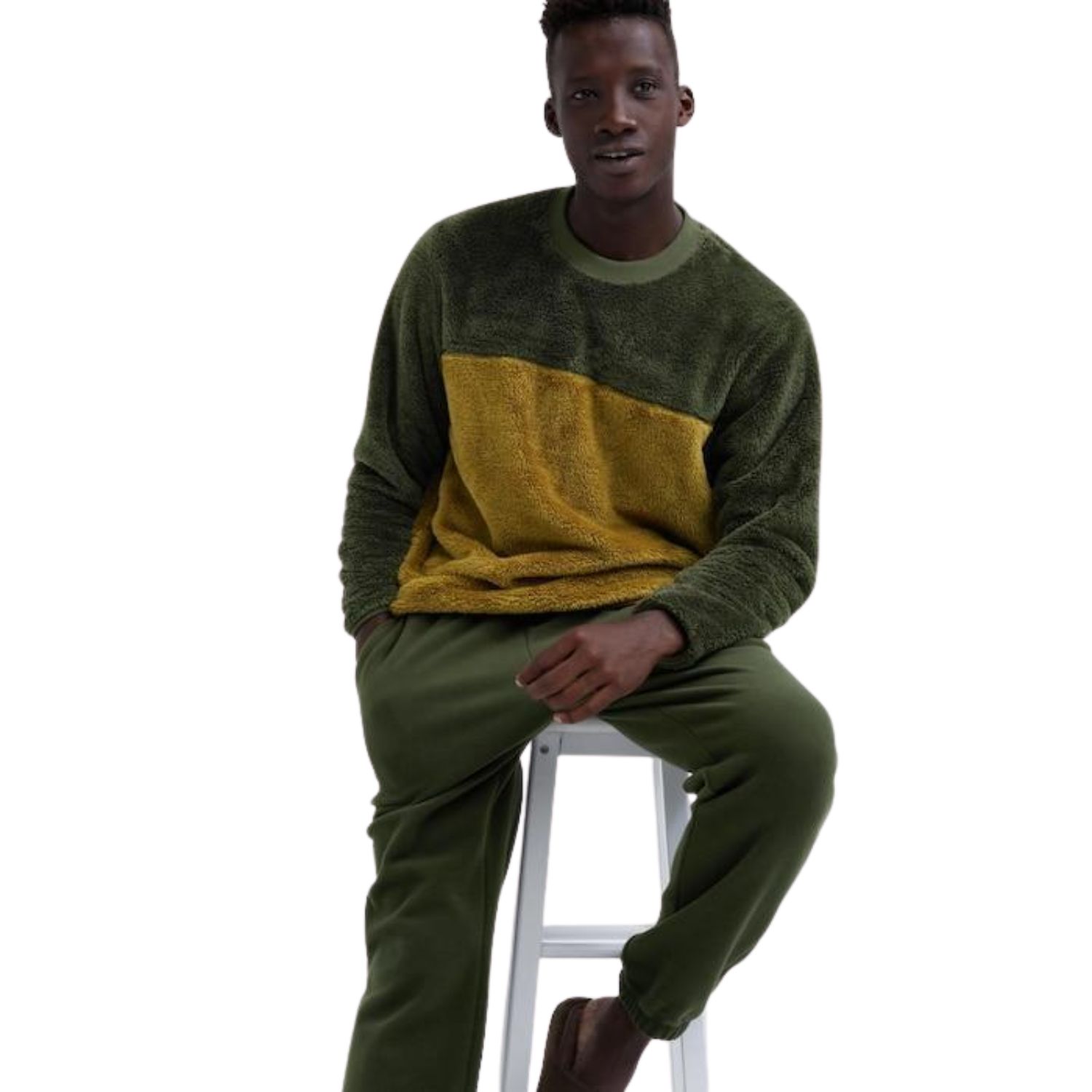 Bộ Thể Thao Chính Hãng - Uniqlo Colorblock Long Sleeve Set '' Green/Yellow '' - UNI460267