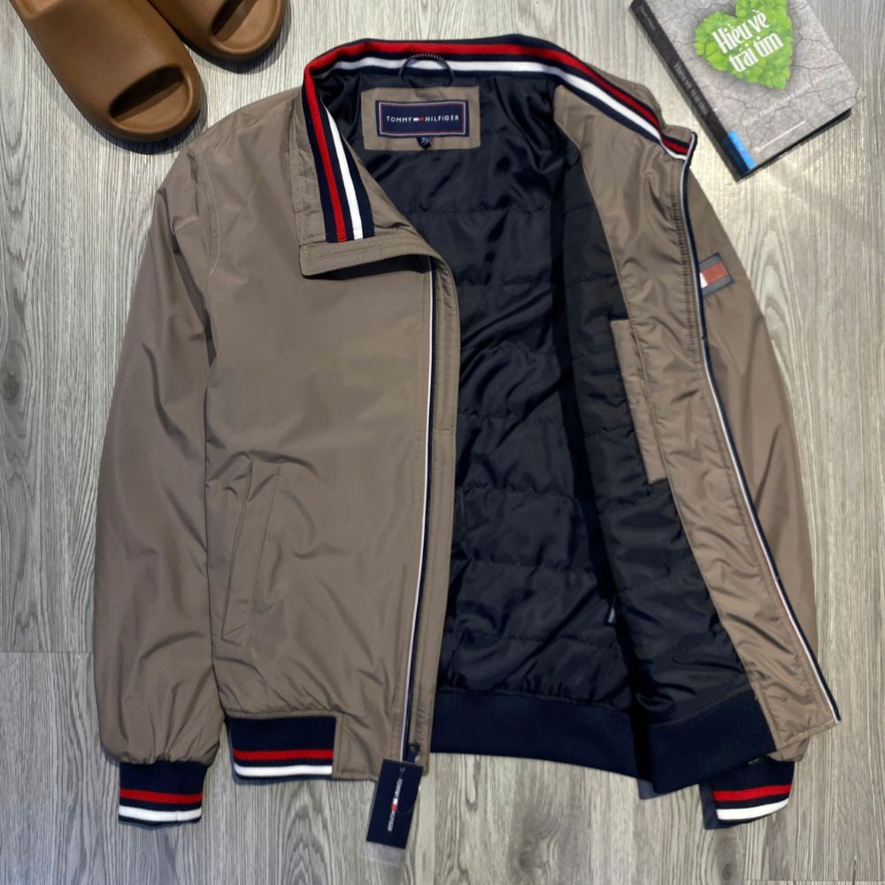 Áo Khoác Chính Hãng - Tommy Hilfiger Zip Basic Casual Bomber Jacket 'CHARCOAL' - DMODMO1383 - 113