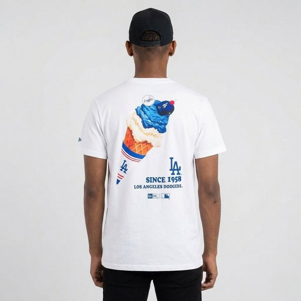 Áo TShirts Chính Hãng - New Era x MLB Logo Cream '' White'' - 14179168